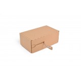 Karton z paskiem klejowym i taśmą 200x120x80 mm