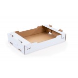 Tacka z tektury falistej białej 600x400x120mm